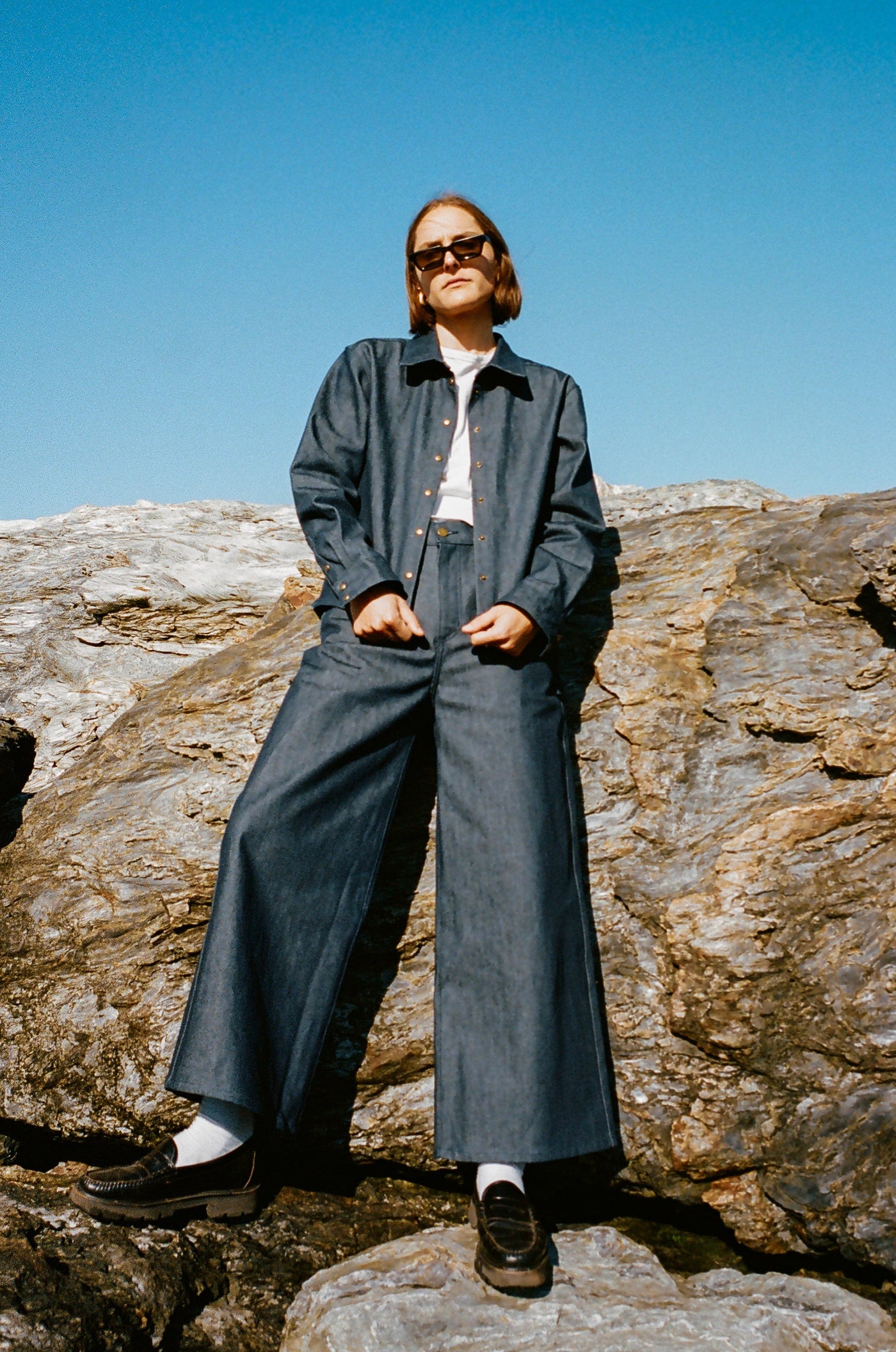 the arlena denim pants