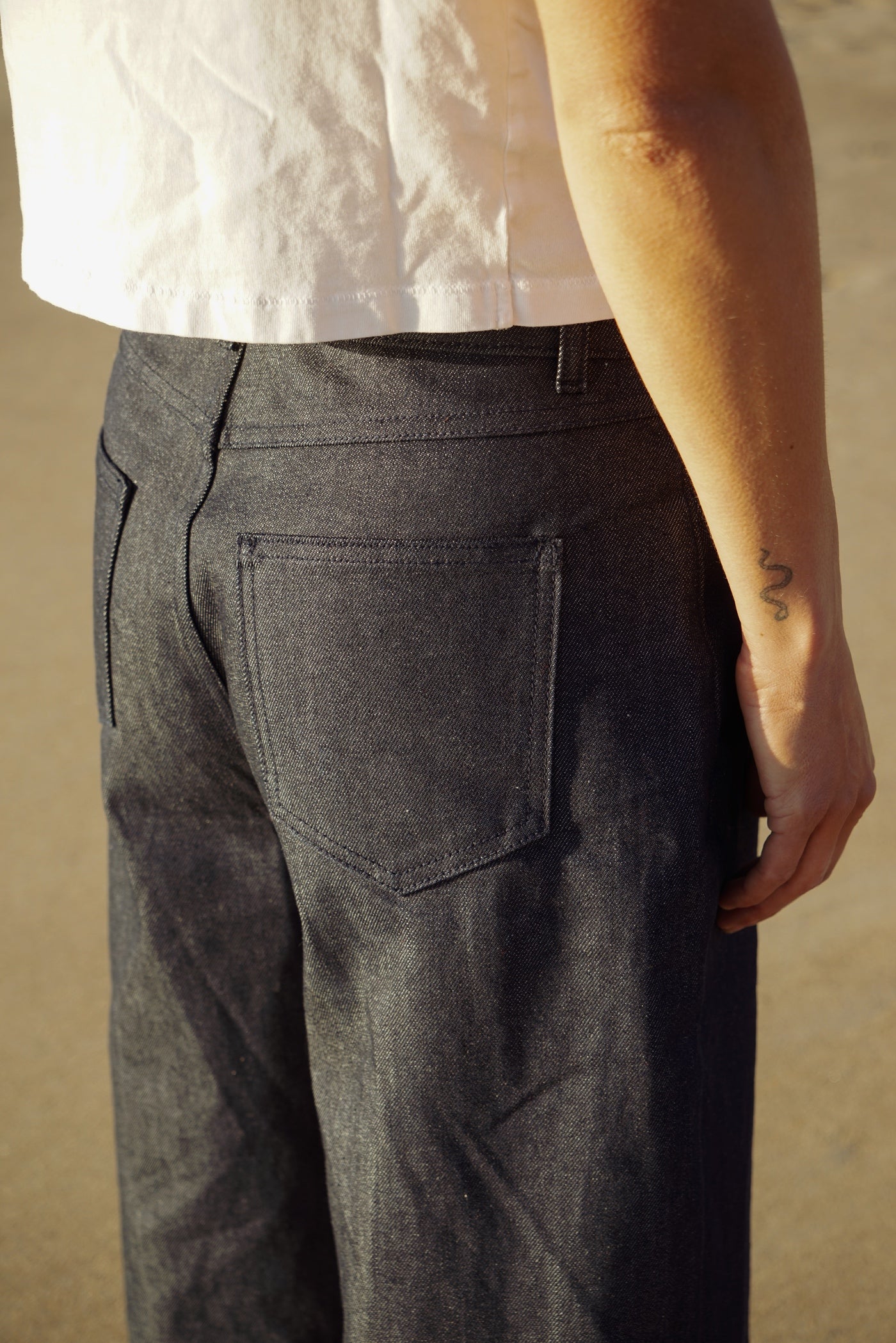 the arlena denim pants