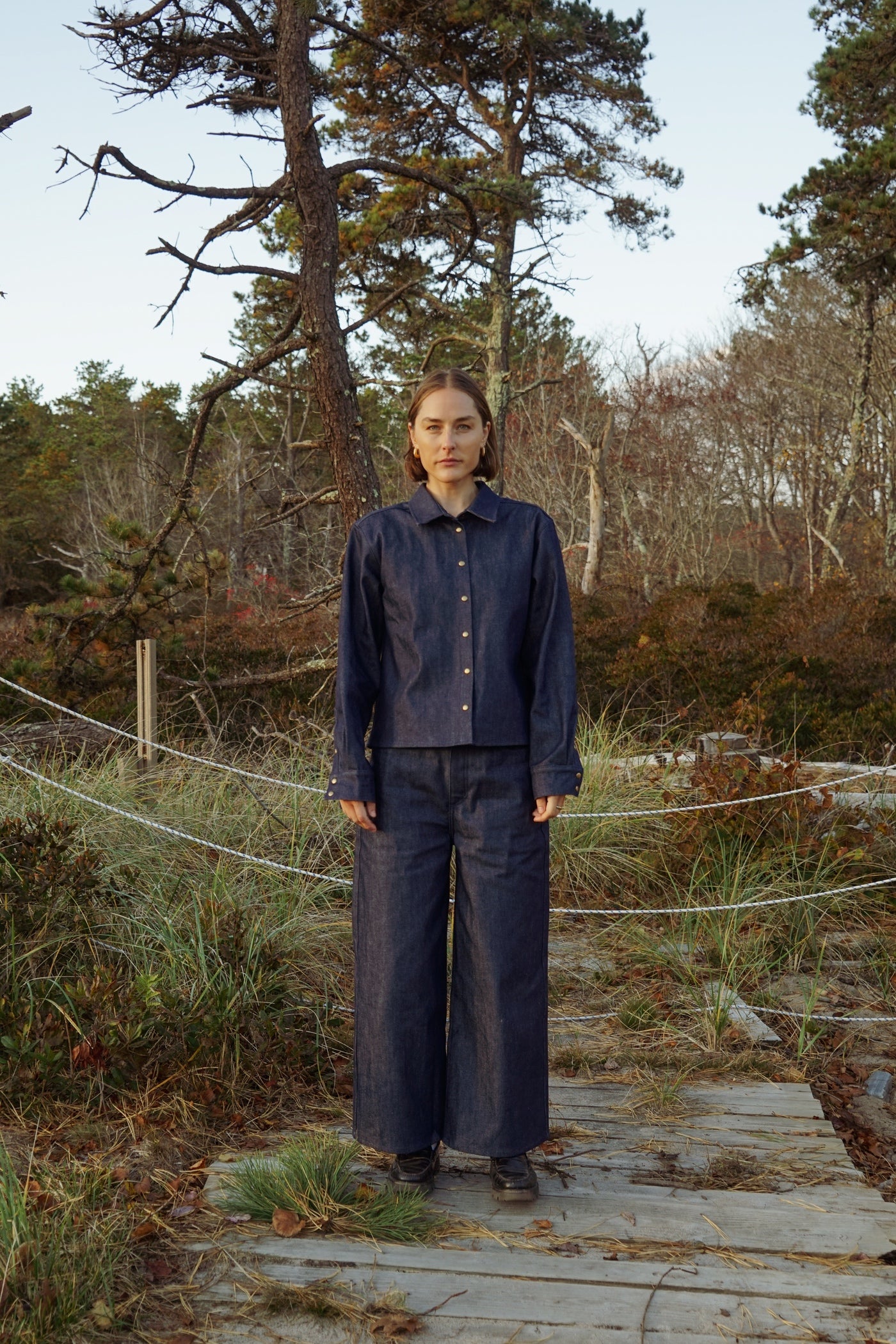 the alex denim top – sister katie